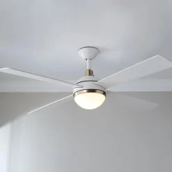 54" Modern Globe LED Ceiling Fan