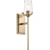 Modern Industrial Seeded Glass Sconce