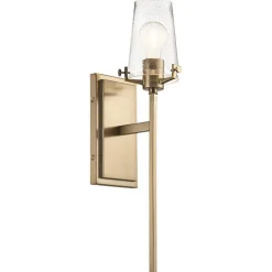 Modern Industrial Seeded Glass Sconce