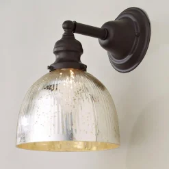 Modern Mercury Glass Restoration Wall Sconce
