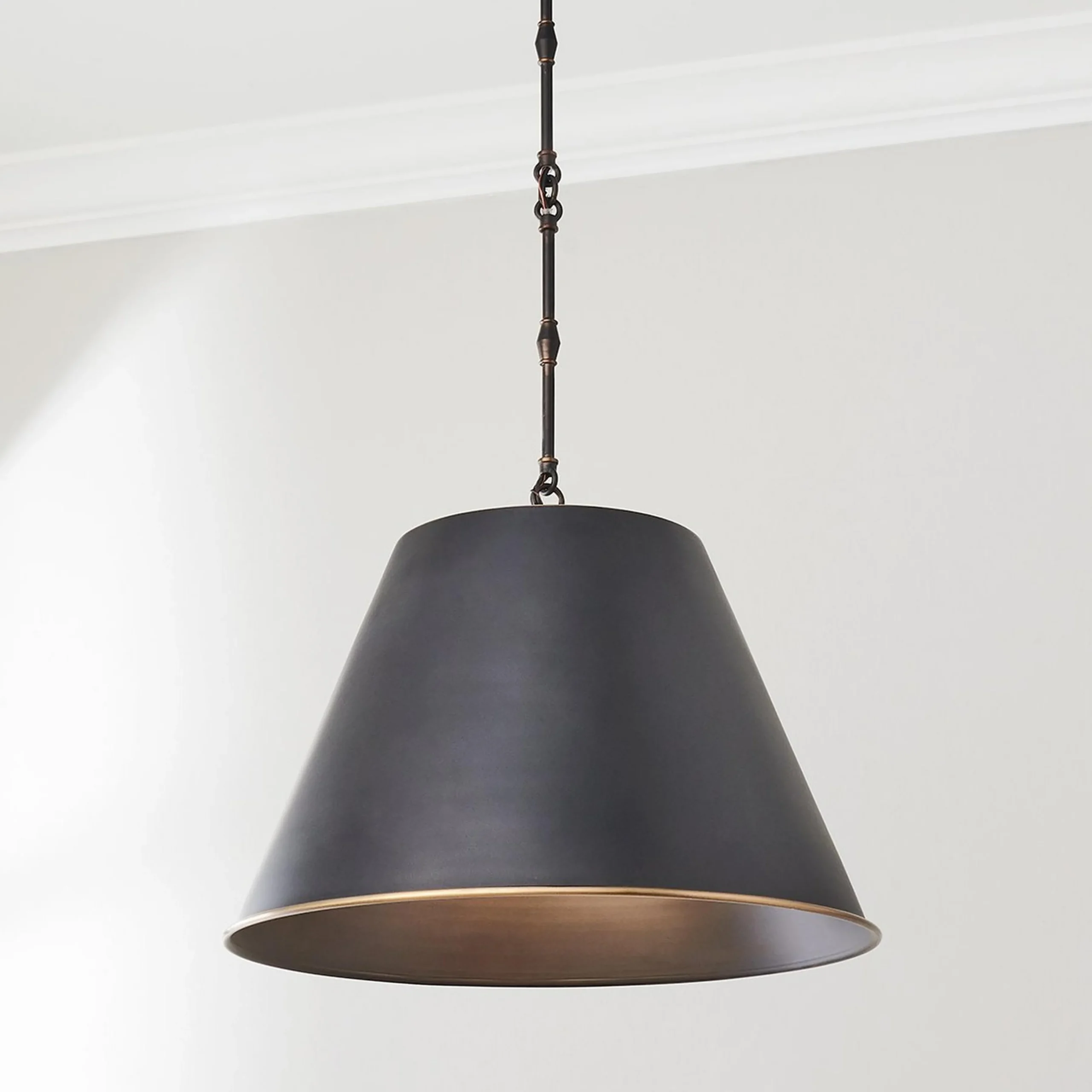 Modern Metal Shade Pendant - Large