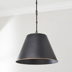 Modern Metal Shade Pendant - Large