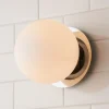 Modern Milky Globe Bath Sconce