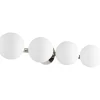 Modern Milky Globe Vanity Light - 4 Light