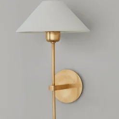 Modern Shaded Rod Sconce