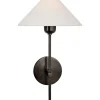 Modern Shaded Rod Sconce