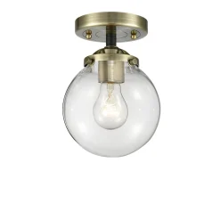 Mod Mix Clear Globe Semi-Flush Ceiling Light - Small
