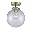 Mod Mix Clear Globe Semi-Flush Ceiling Light - Large