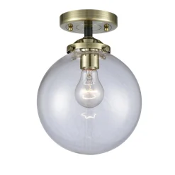 Mod Mix Clear Globe Semi-Flush Ceiling Light - Large