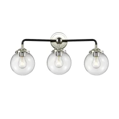 Mod Mix Clear Globe Vanity Light - 3 Light