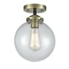 Mod Mix Seeded Globe Semi-Flush Ceiling Light - Large