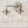 Mod Mix Seeded Globe Vanity Light - 2 light