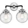 Mod Mix Seeded Globe Vanity Light - 2 light