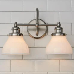 Montpelier Vanity Light - 2 Light - Milk