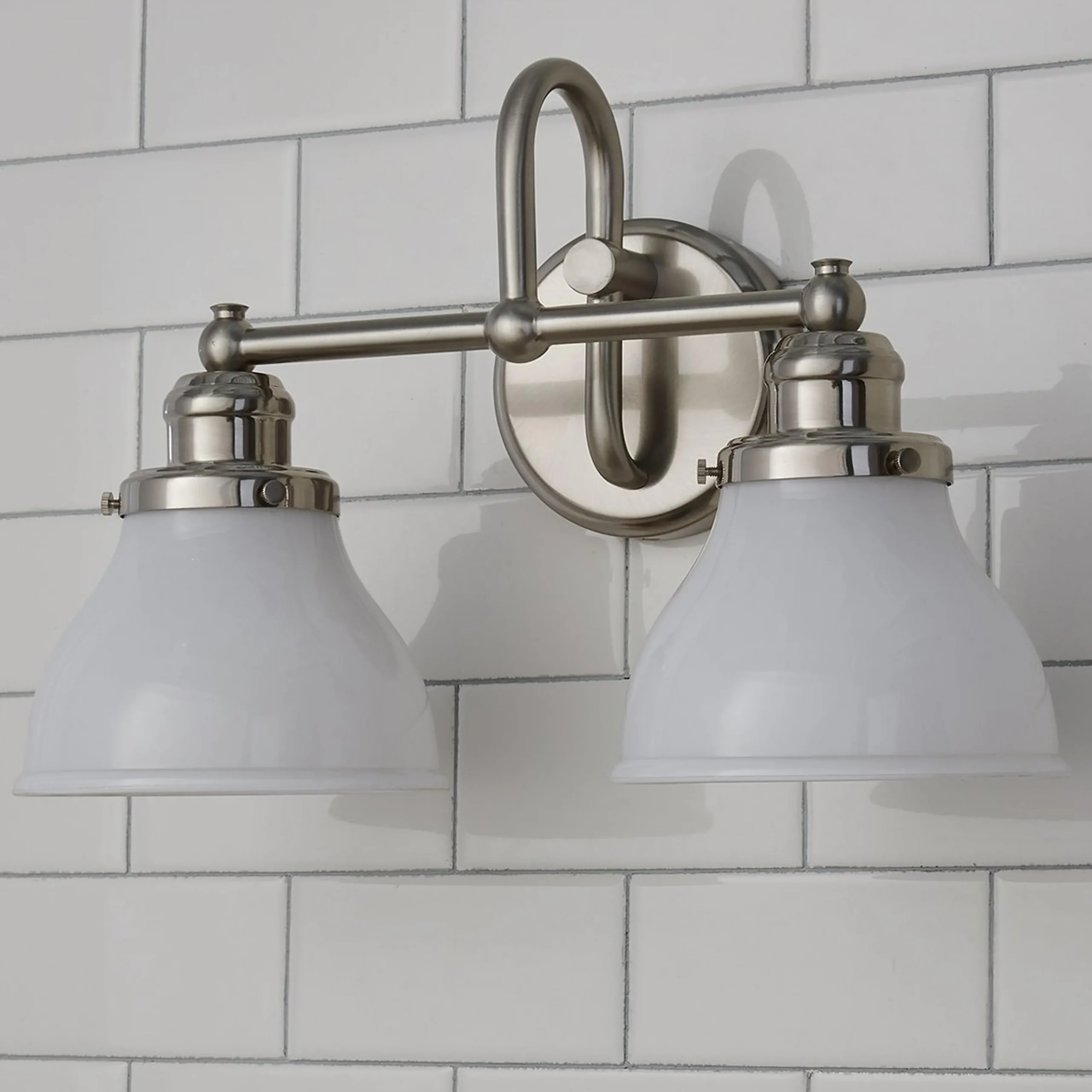 Montpelier Vanity Light - 2 Light - Milk