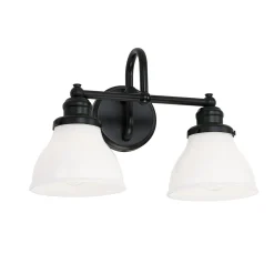 Montpelier Vanity Light - 2 Light - Milk
