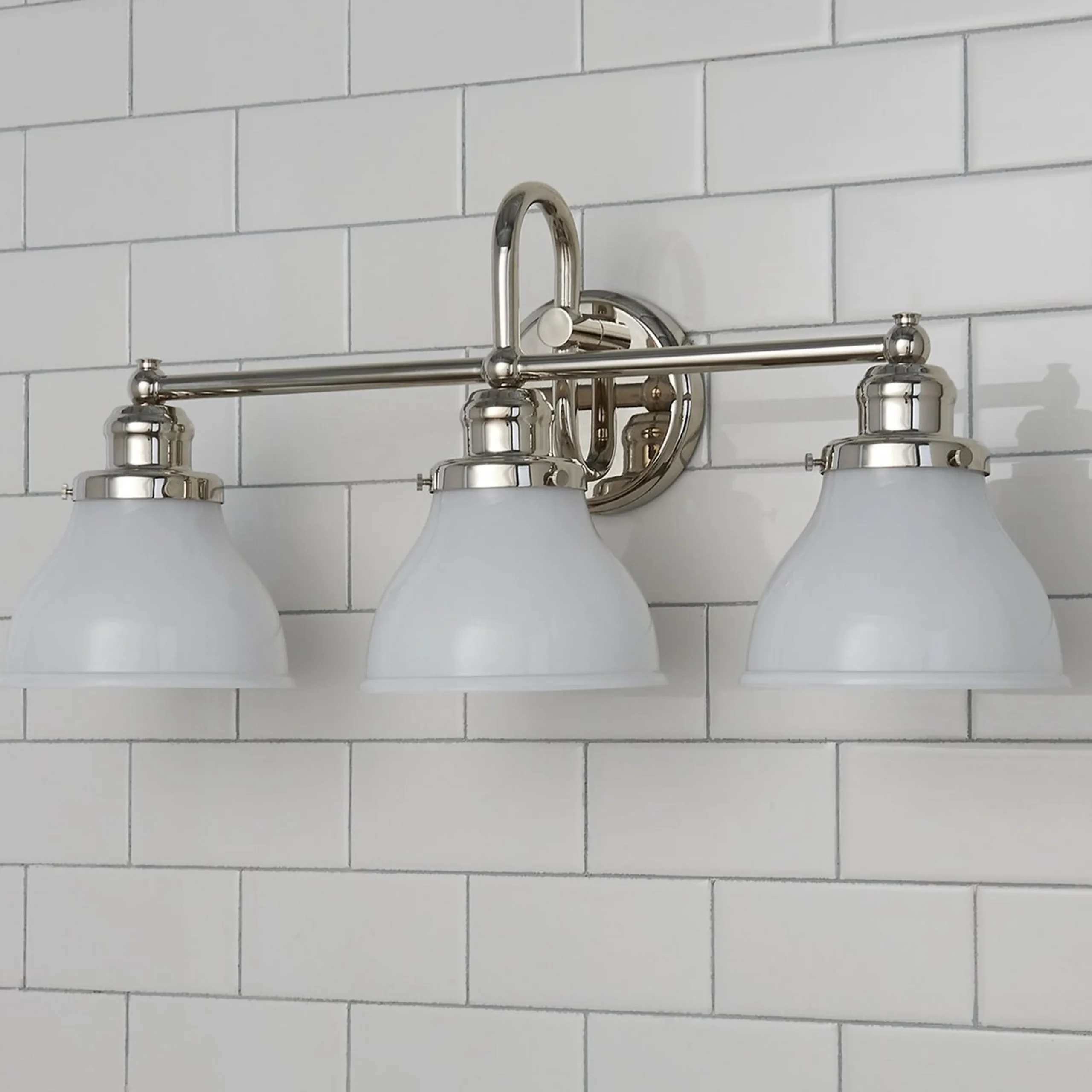 Montpelier Vanity Light - 3 Light - Milk