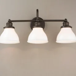 Montpelier Vanity Light - 3 Light - Milk