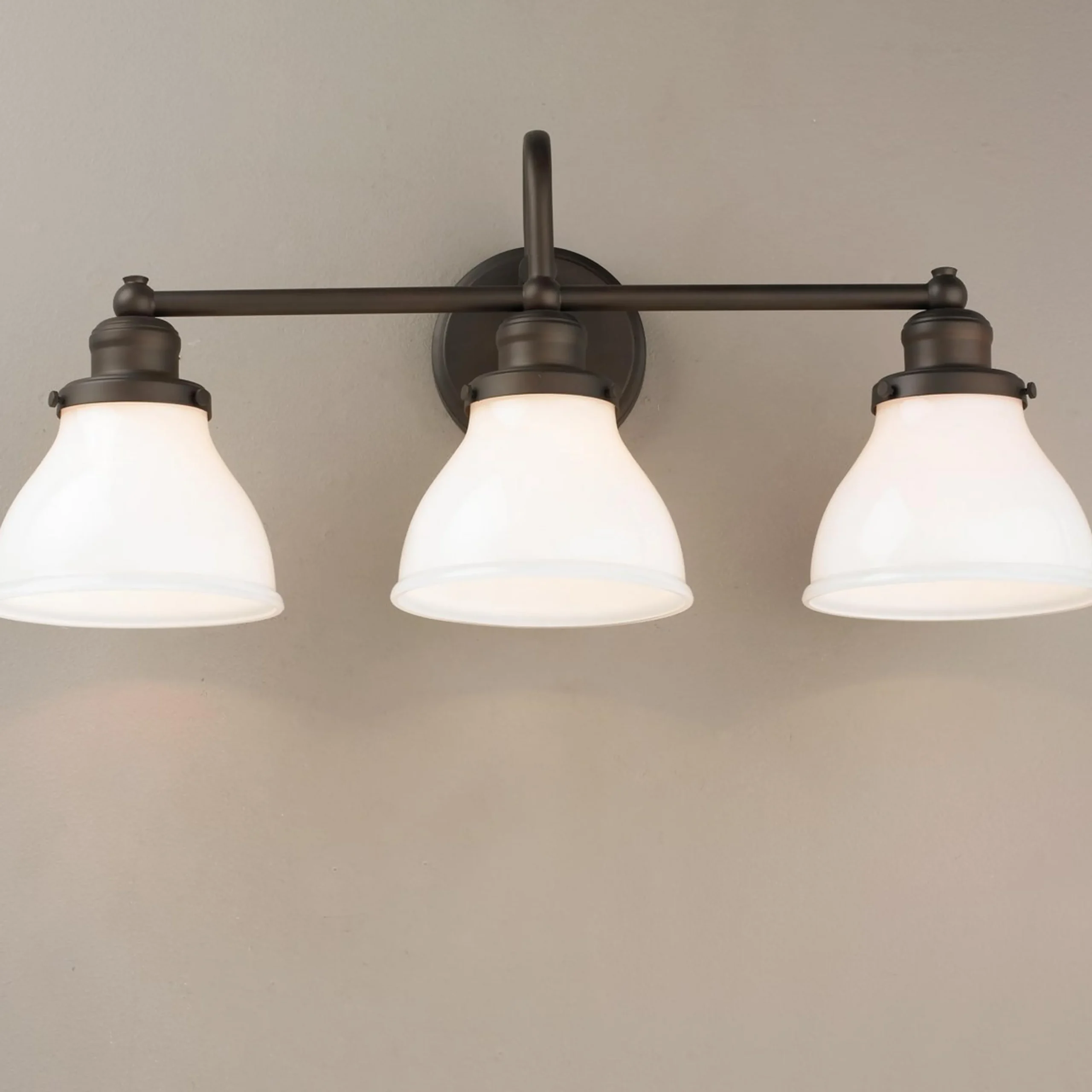 Montpelier Vanity Light - 3 Light - Milk