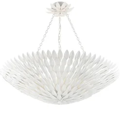 Olive Leaf Convertible Chandelier - 8 Light