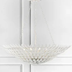 Olive Leaf Convertible Chandelier - 8 Light