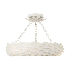 Olive Leaf Convertible Halo Chandelier - 18