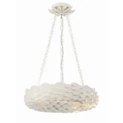 Olive Leaf Convertible Halo Chandelier - 18