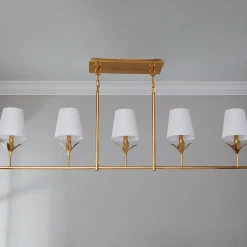 Olive Leaf Island Chandelier