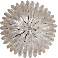 Olive Leaf Semi-Flush Ceiling Light - 4 Light