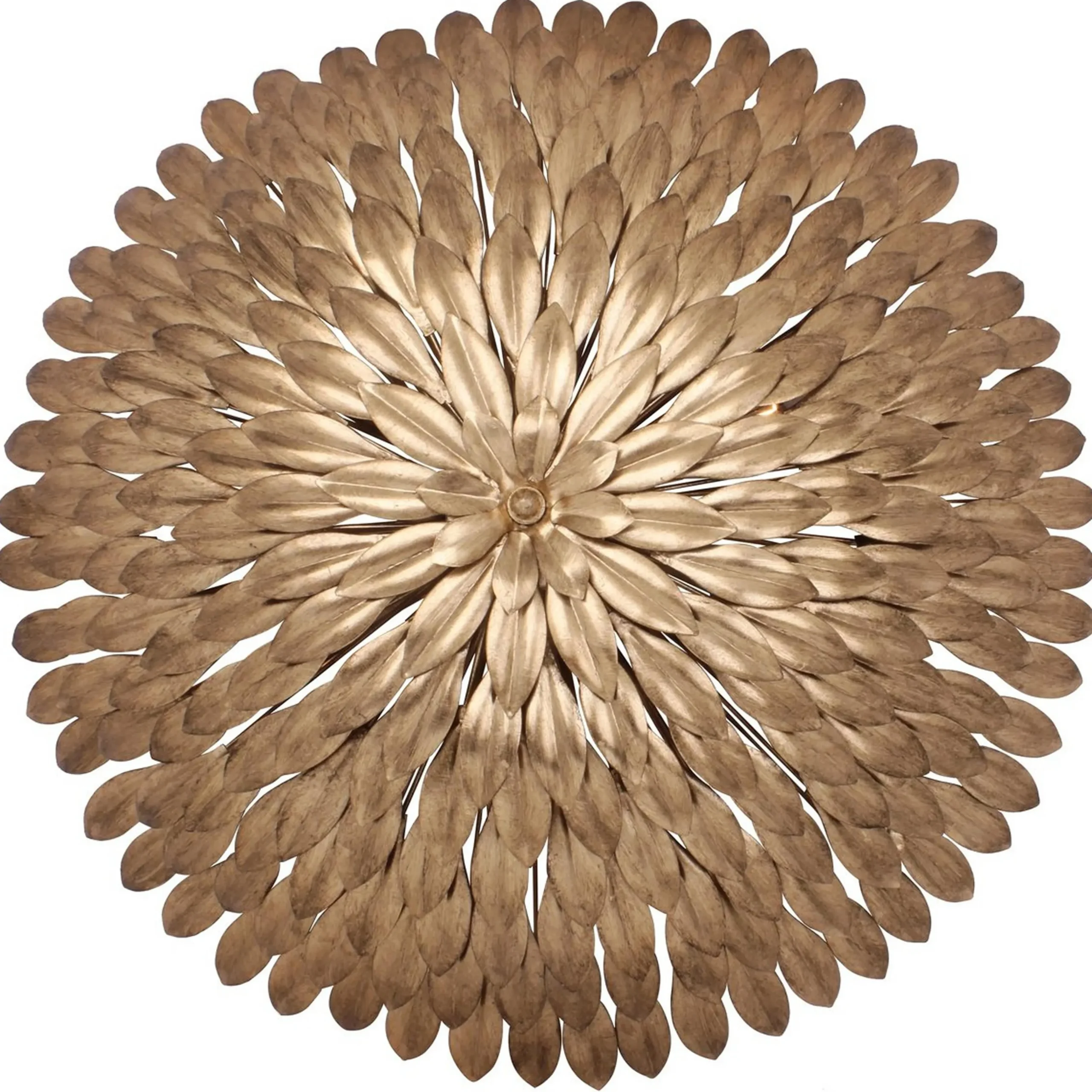 Olive Leaf Semi-Flush Ceiling Light - 6 Light
