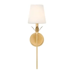 Olive Leaf Stem Bath Sconce - 1 Light