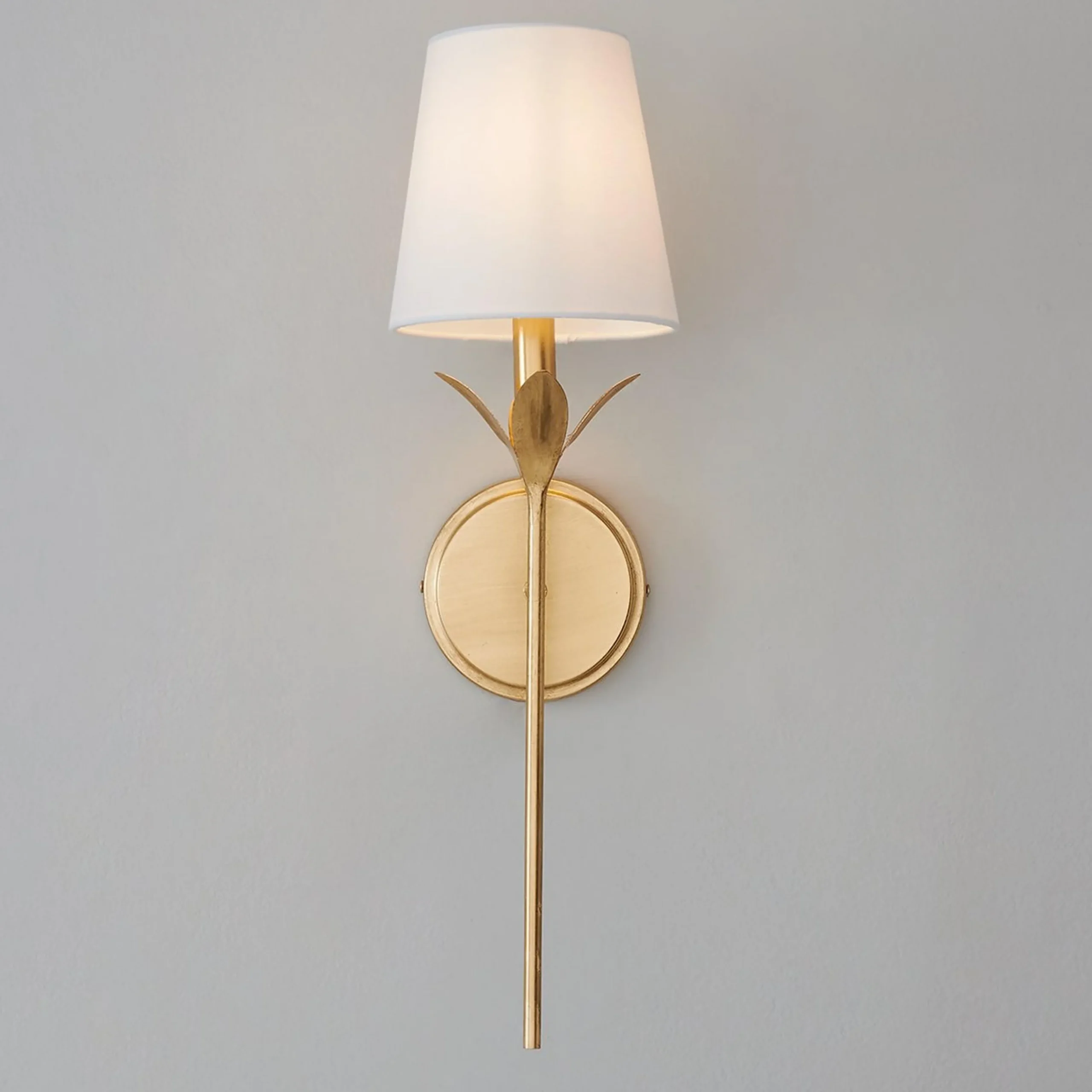 Olive Leaf Stem Sconce - 1 Light