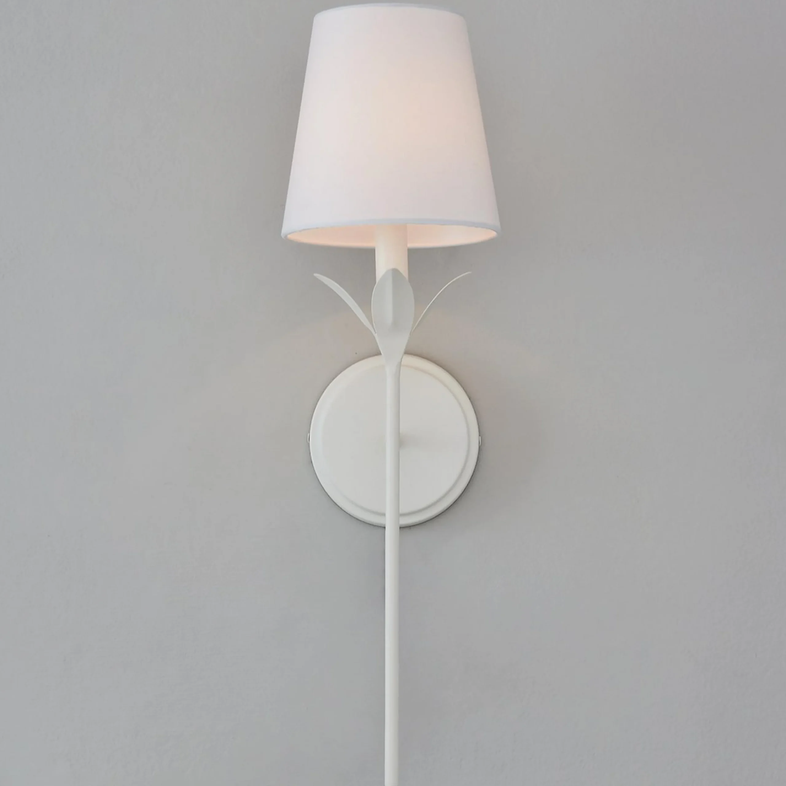 Olive Leaf Stem Sconce - 1 Light