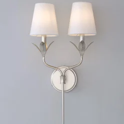 Olive Leaf Stem Sconce - 2 Light