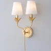Olive Leaf Stem Sconce - 2 Light