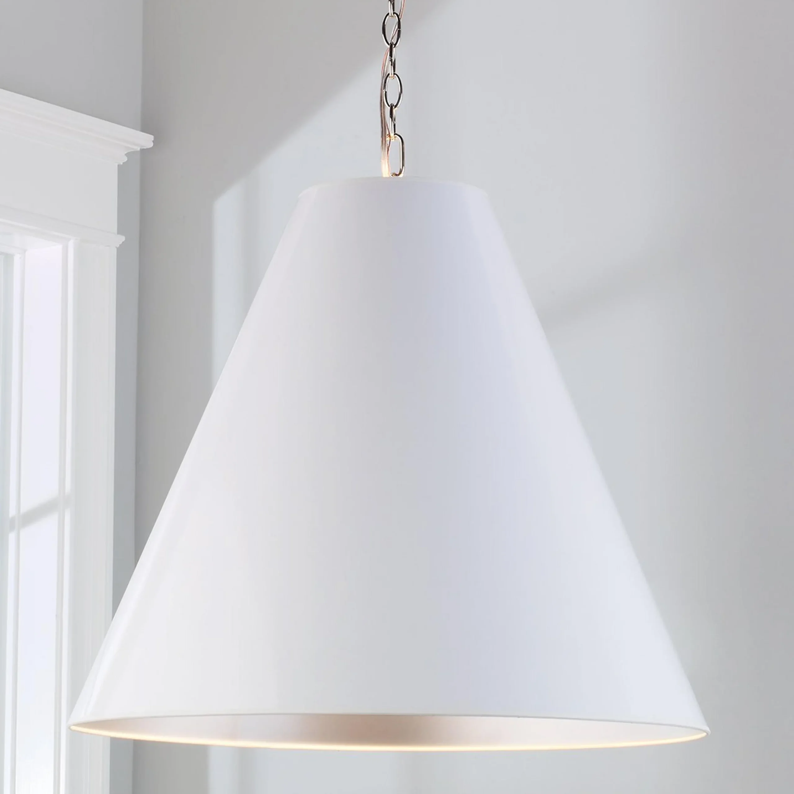 Oversized Cone Paper Shade Pendant
