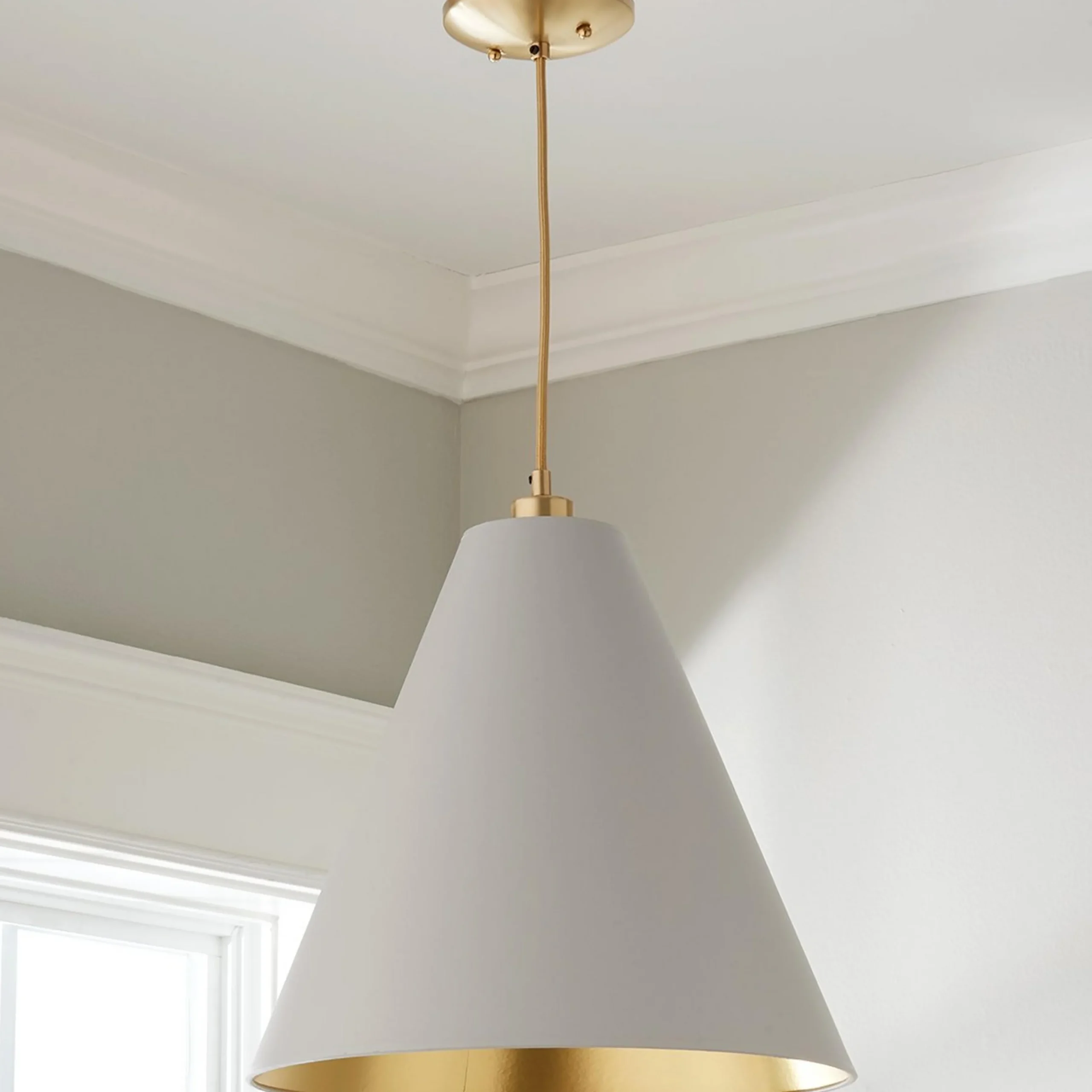 Paper Cone Pendant