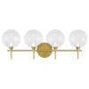 Pavane LED Vanity Light - 4 Light - Clear