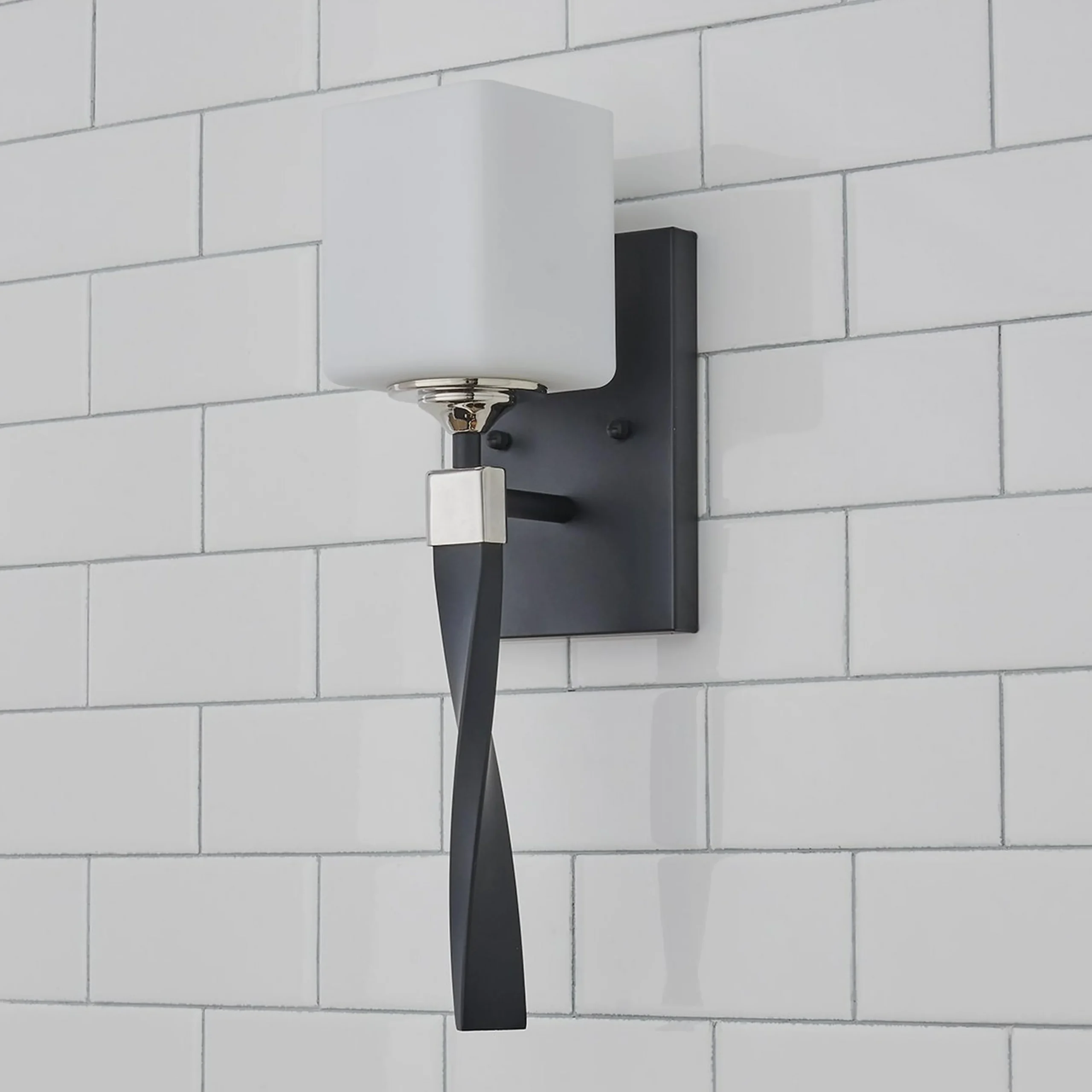 Pedestal Twist Bath Sconce