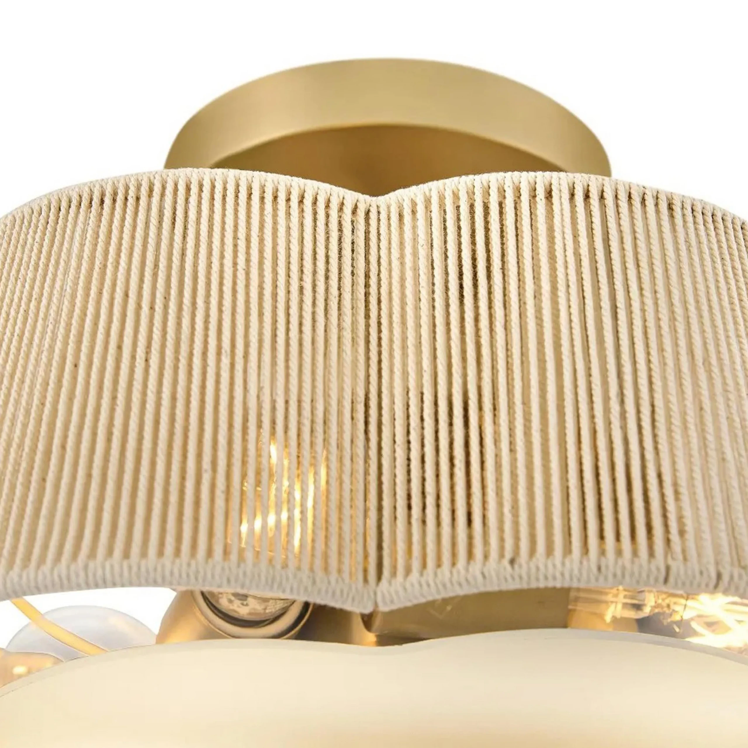 Petronia Hand-Wrapped Ceiling Light - 18"