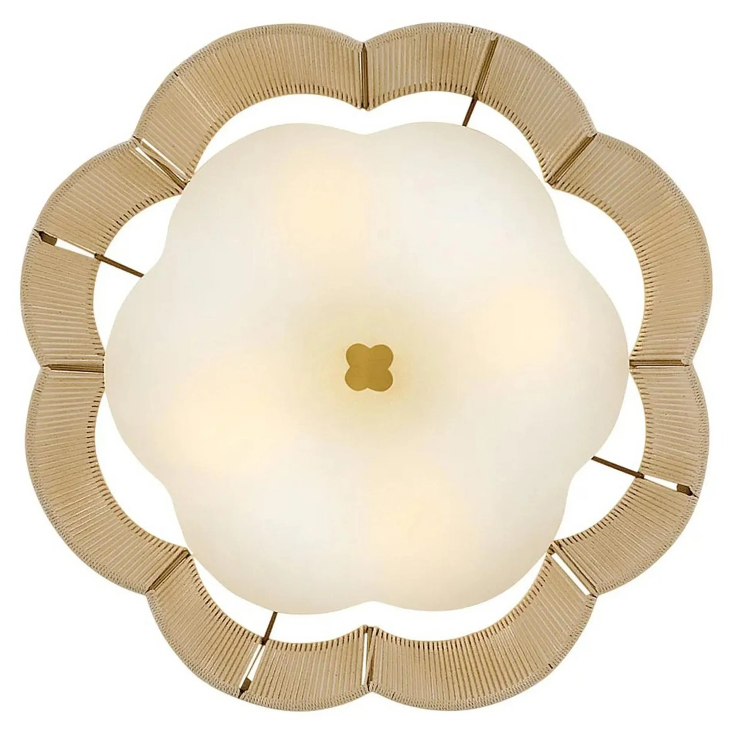 Petronia Hand-Wrapped Ceiling Light - 18"