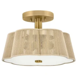 Petronia Hand-Wrapped Ceiling Light - 14"
