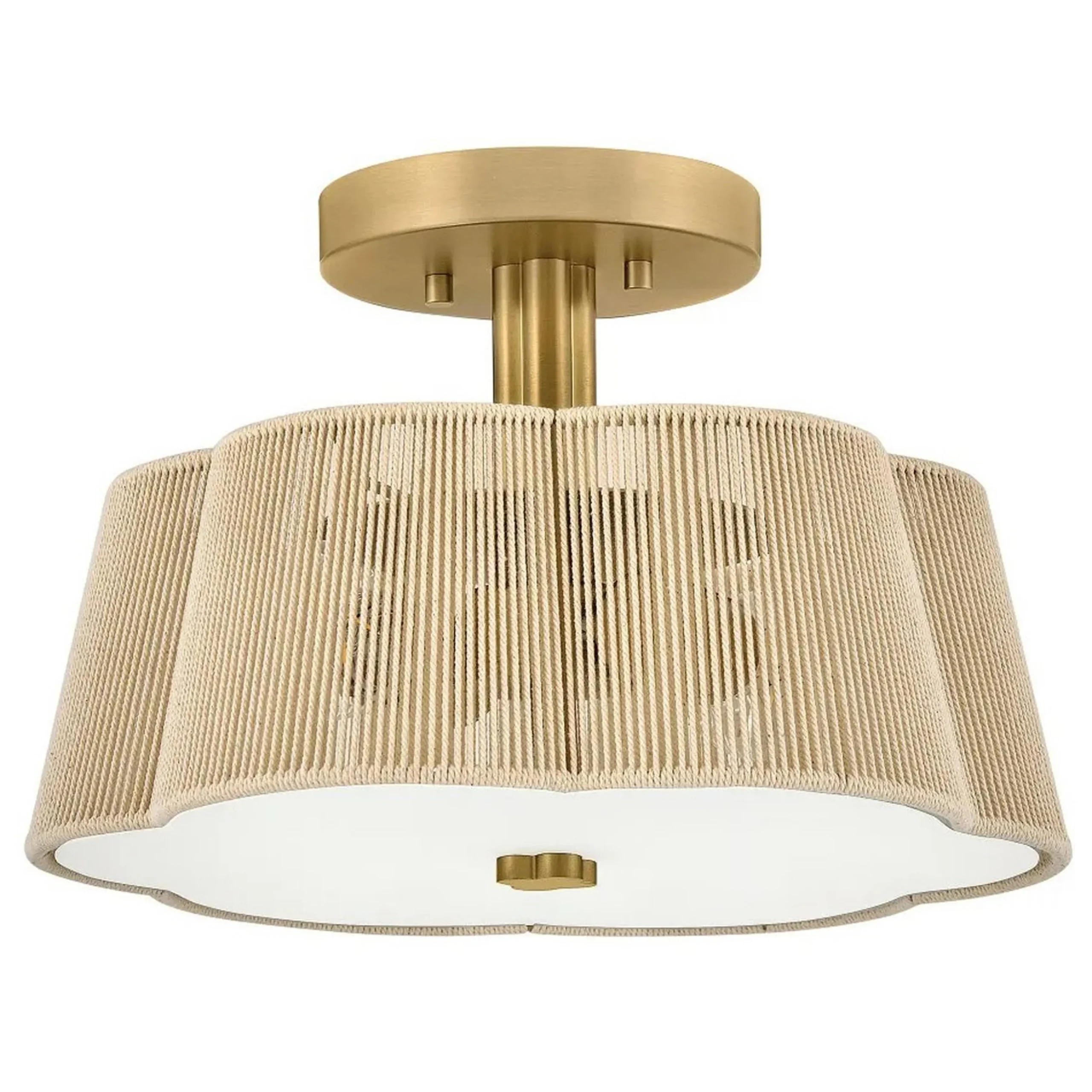 Petronia Hand-Wrapped Ceiling Light - 14"