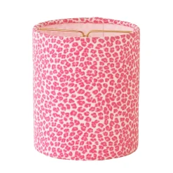 4" Pink Leopard Chandelier Shade