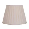 16" Pongee Silk Box Pleat Lamp Shade