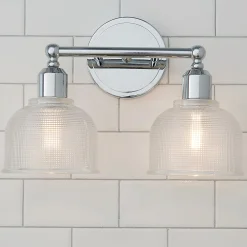 Prismatic Glass Vanity Light - 2 Light