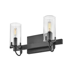 Pronged Vanity Light - 2 Light - Clear