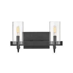Pronged Vanity Light - 2 Light - Clear