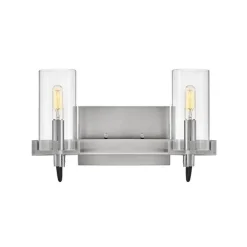 Pronged Vanity Light - 2 Light - Clear