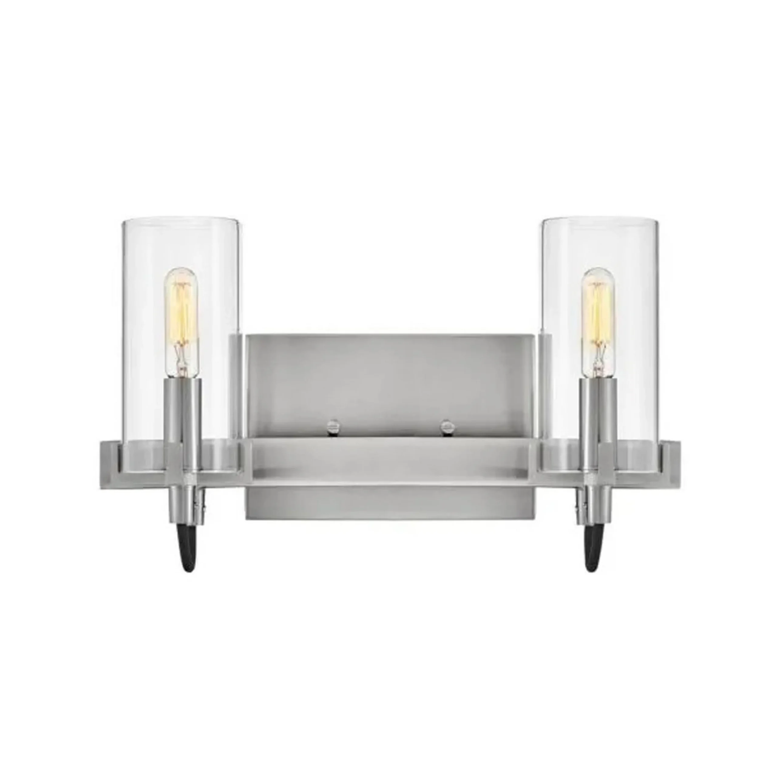 Pronged Vanity Light - 2 Light - Clear
